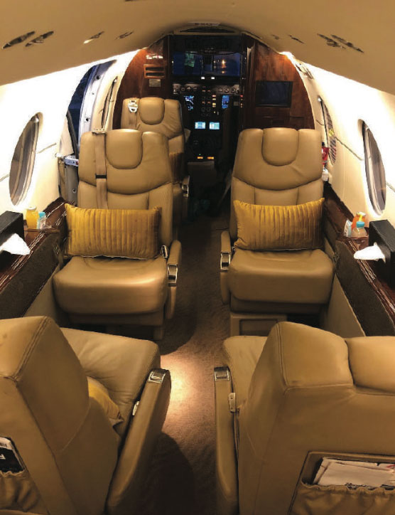 Hawker 800xp Cabin
